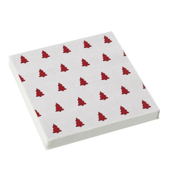 eddingtons LINEN TREES RED NAPKINS