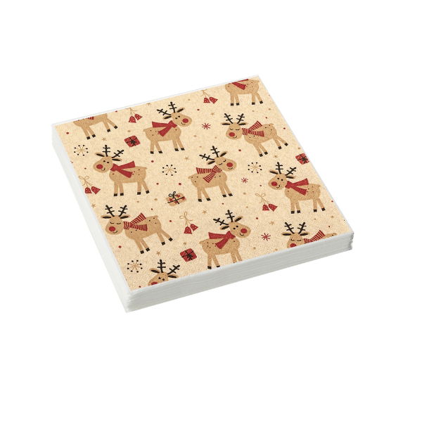 eddingtons LOVELY DEERS PAPER NAPKINS 33 X 33CM