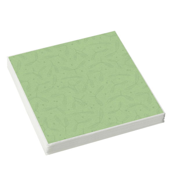 eddingtons MISTELTOE MINT PAPER NAPKINS 33 X 33CM