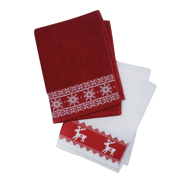 eddingtons NORDIC WINTER TERRY TOWEL SET 2