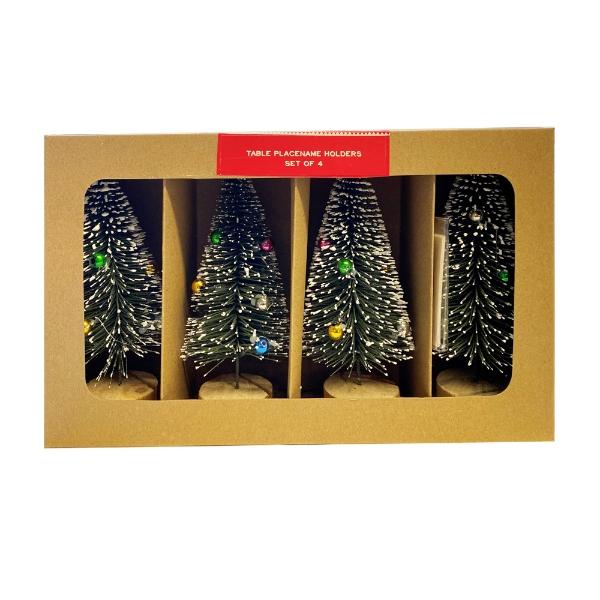 Eddingtons OH CHRISTMAS TREE PLACENAME HOLDERS
