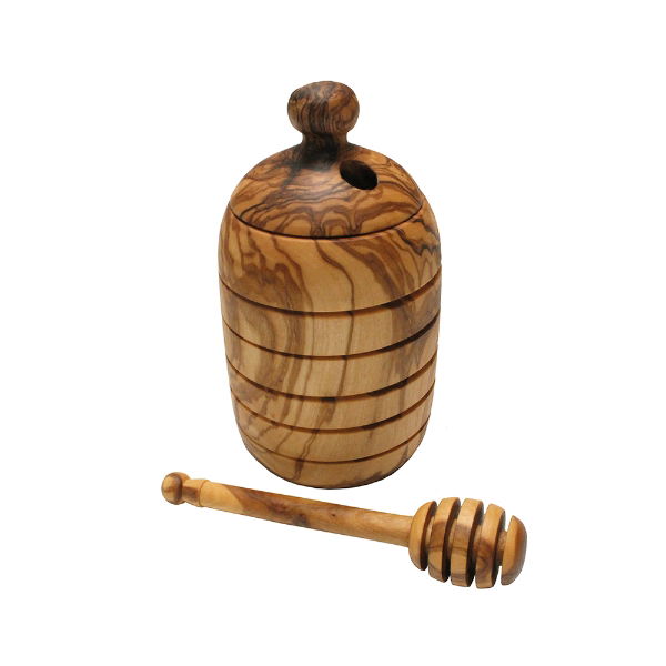 eddingtons OLIVEWOOD HONEY POT & DIPPER