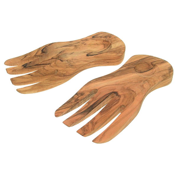 eddingtons OLIVEWOOD SALAD HANDS 19.5CM CURVED