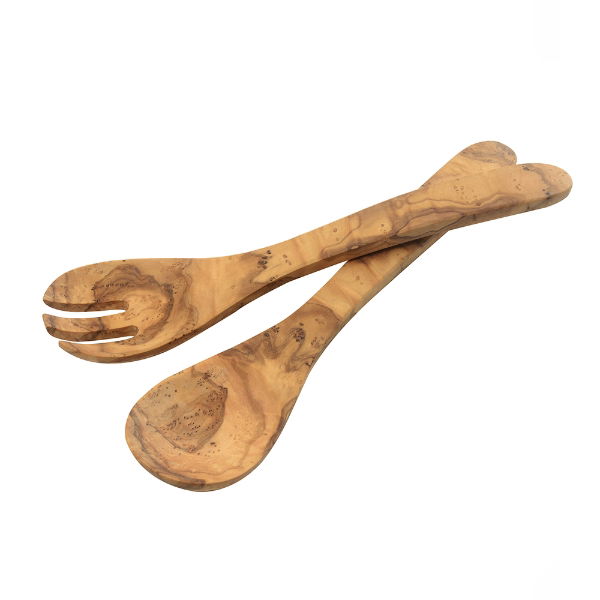 eddingtons OLIVEWOOD SALAD SERVERS PROVINCAL 30CM