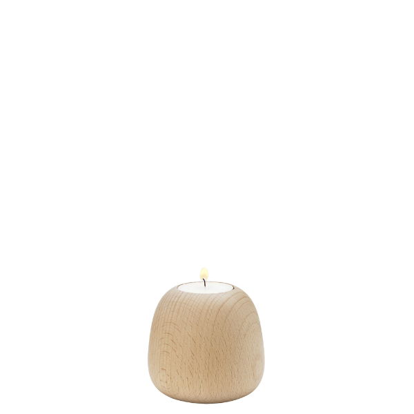 eddingtons ORA CANDLEHOLDER LARGE BEECH WOOD
