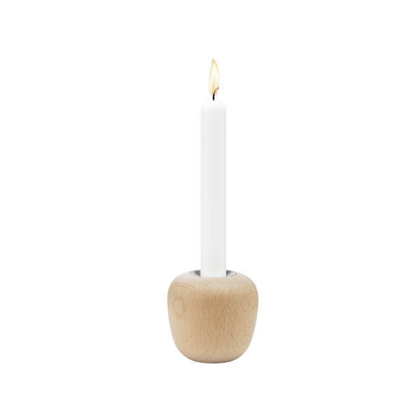 Eddingtons ORA CANDLEHOLDER SMALL BEECH WOOD