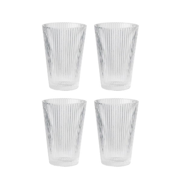 eddingtons PILASTRO GLASS TUMBLERS 350ML 4PC SET