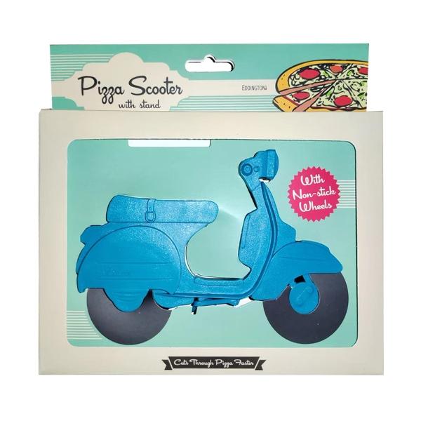 Eddingtons PIZZA SCOOTER CUTTER BLUE