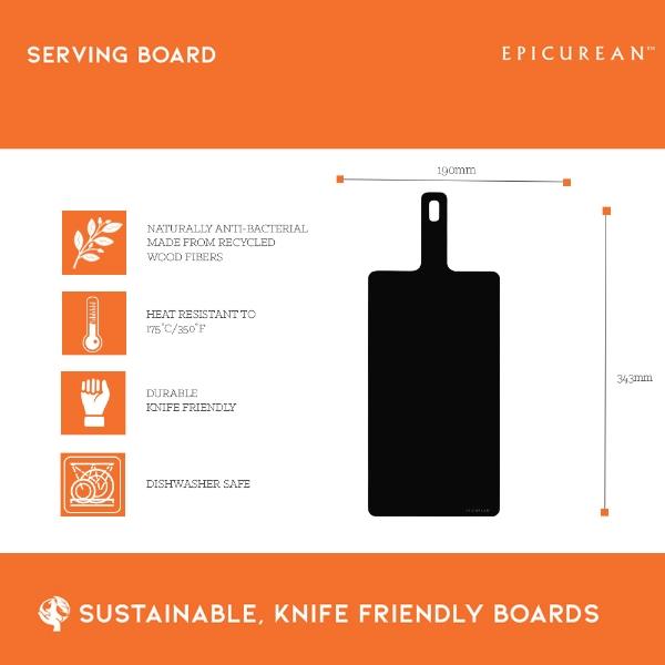 Eddingtons PRE 1 LARGE RECTANGLE SERVE BOARD SLATE