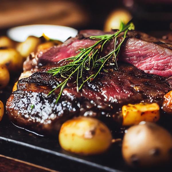 Eddingtons PRO STEAK BOARD WITH GROOVE NATURAL