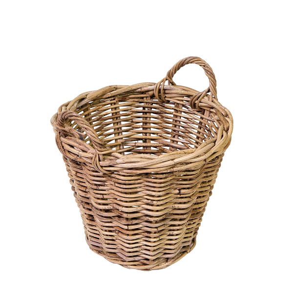 eddingtons RATTAN GREY KUBU SMALL LOG BASKET