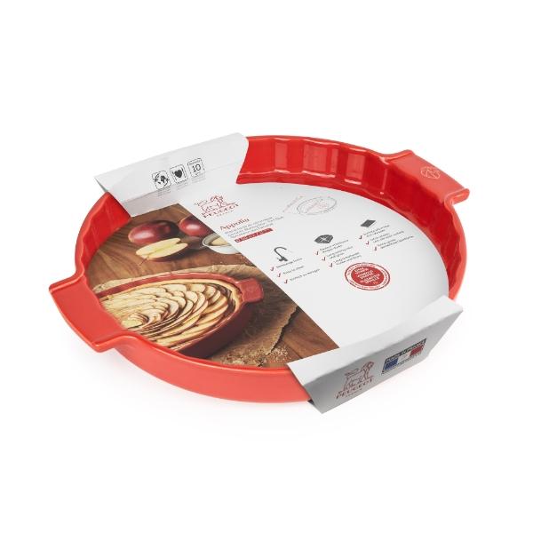 Eddingtons RED CERAMIC TART DISH 30CM