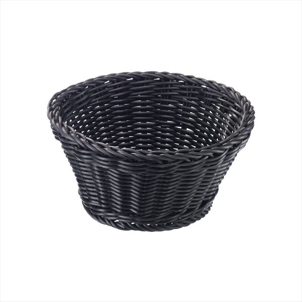 eddingtons ROUND BASKET 18x10cm BLACK