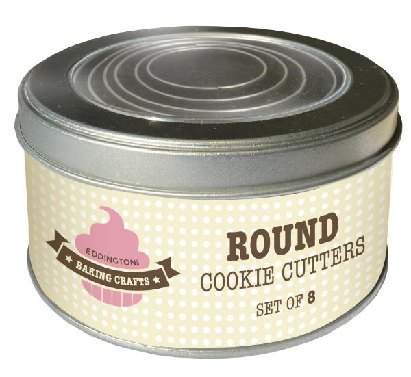 Eddingtons ROUND COOKIE CUTTER SET 8PCS