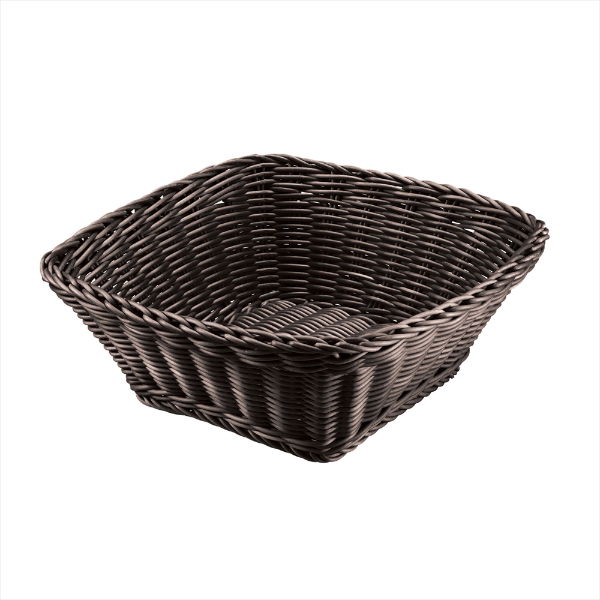 eddingtons SQUARE BASKET 23x9cm BLACK