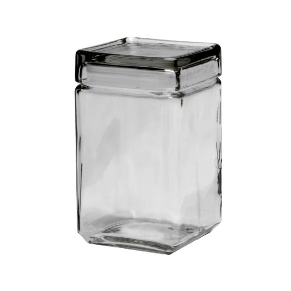 eddingtons STACKABLE GLASS BOX JAR 1.4L