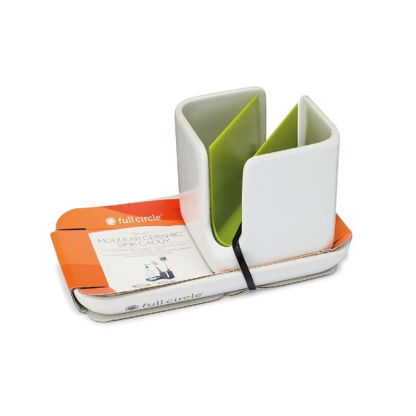 Eddingtons STASH CERAMIC MODULAR SINK CADDY WHITE