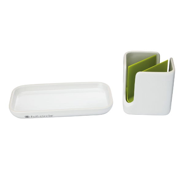eddingtons STASH CERAMIC MODULAR SINK CADDY WHITE