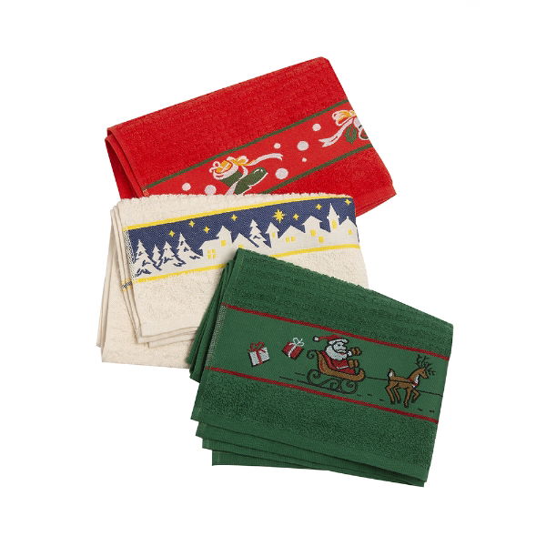 eddingtons TERRY TEA TOWEL WINTER