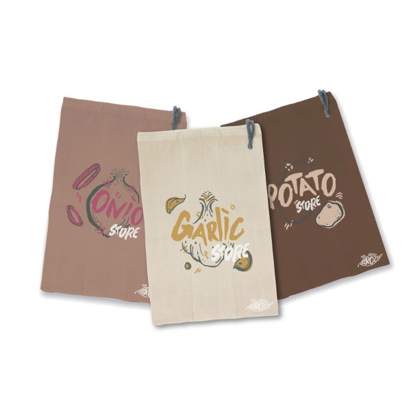 eddingtons THE GREEN GROCER MIXED STORAGE BAGS