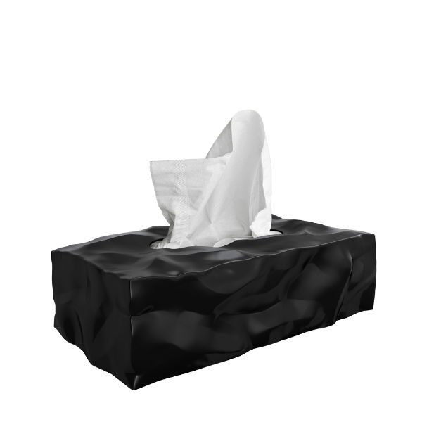 eddingtons #WIPY 2 TISSUE BOX COVER BLACK