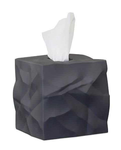 eddingtons #WIPY CUBE TISSUE BOX COVER BLK