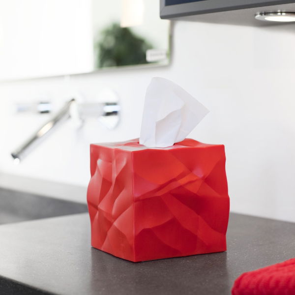eddingtons #WIPY CUBE TISSUE BOX COVER RED