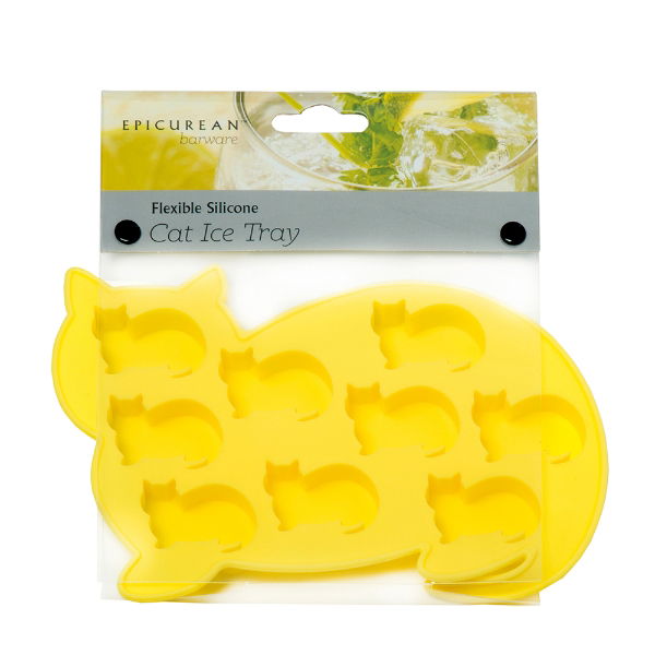 eddingtons YELLOW CAT ICE CUBE TRAY