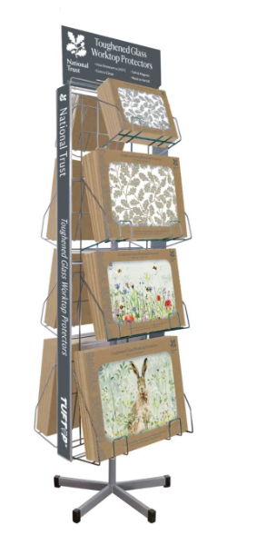 eddingtons Glass Worktop Protector Display Stand for National Trust
