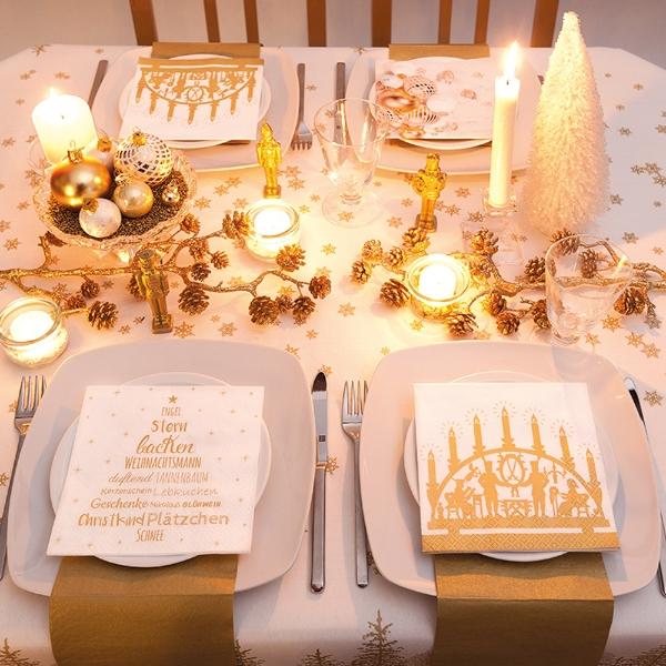 Eddingtons GOLDEN SCHWIBBOGEN PAPER NAPKIN 33 X 33CM