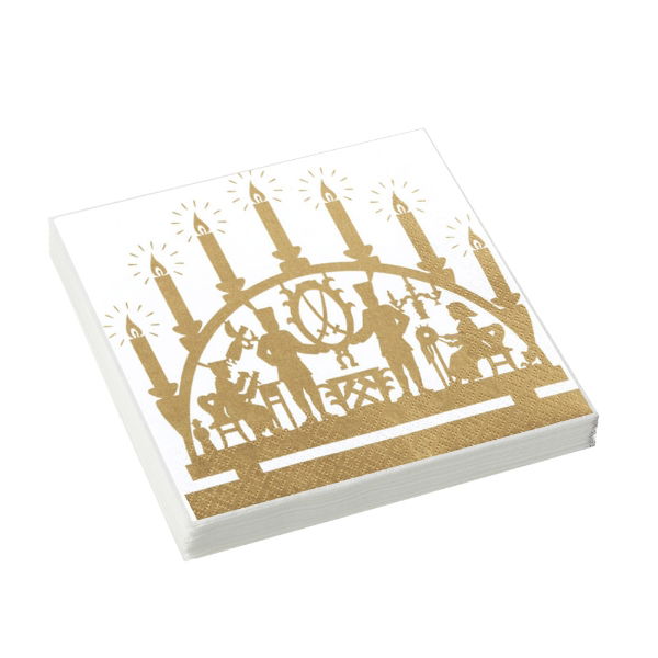 eddingtons GOLDEN SCHWIBBOGEN PAPER NAPKIN 33 X 33CM