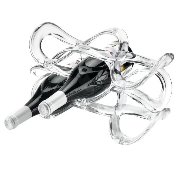 Eddingtons GUZZINI ICONS CUVEE CLEAR 5 BOTTLE WINE RACK