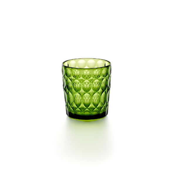 eddingtons GUZZINI VANITY LOW TUMBLER PATTERN 1 WATER LILY GREEN