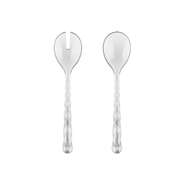 eddingtons GUZZINI VANITY SALAD SERVERS CLEAR 28CM x 6CM