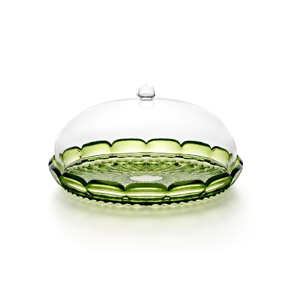 eddingtons GUZZINI VANITY SMALL CAKE SERVING SET WATER LILY GREEN