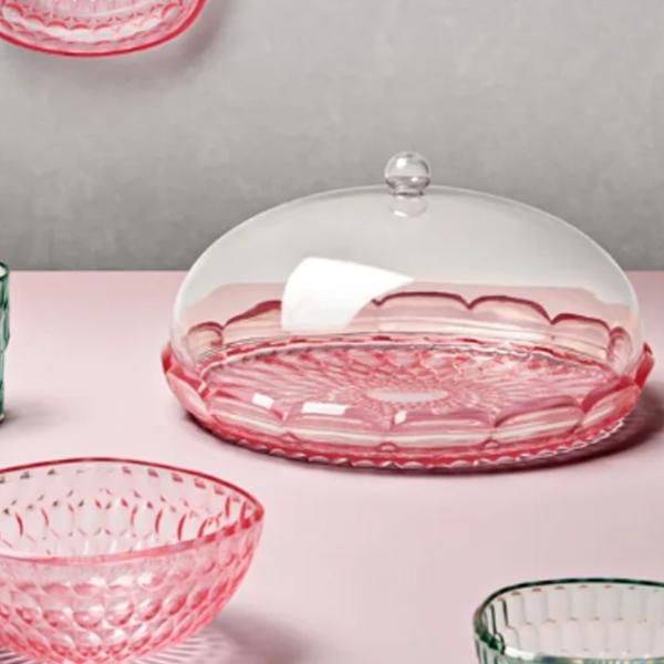 Eddingtons GUZZINI VANITY SMALL CAKE STAND WITH DOME CLEAR