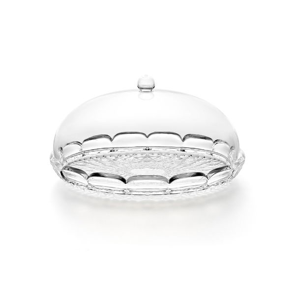 eddingtons GUZZINI VANITY SMALL CAKE STAND WITH DOME CLEAR