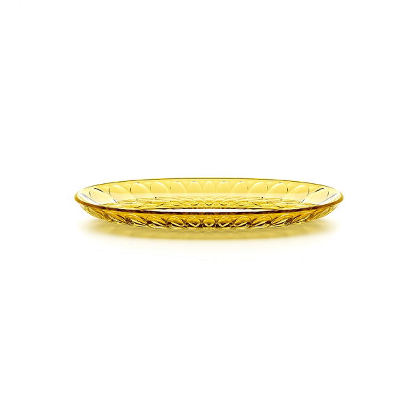 eddingtons GUZZINI VANITY SMALL OVAL SERVING TRAY SAFFRON YELLOW