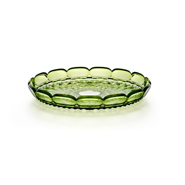 eddingtons GUZZINI VANITY SMALL ROUND TRAY WATER LILY GREEN