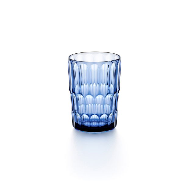 eddingtons GUZZINI VANITY TALL TUMBLER PATTERN 2 DENIM BLUE