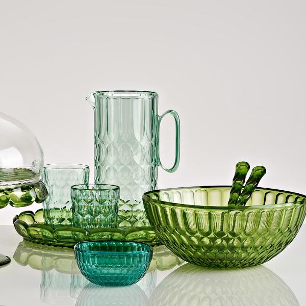 Eddingtons GUZZINI VANITY TALL TUMBLER PATTERN 3 MATCHA GREEN