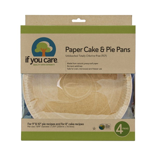 eddingtons IF YOU CARE PAPER CAKE/PIE PANS - UNBLEACHED