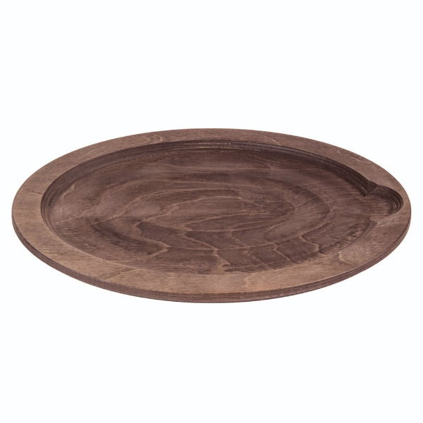 eddingtons JUMBO OVAL WOOD UNDERLINER WALNUT STAIN 15 1/2"x12"x3/4"