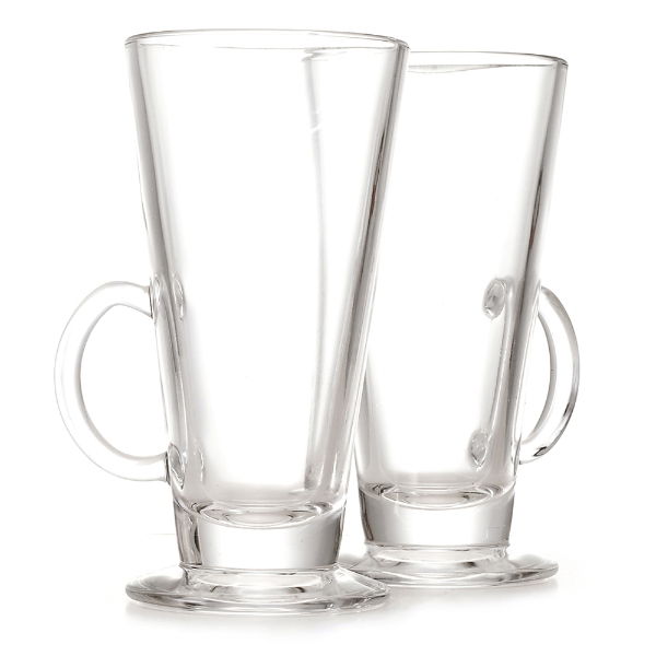 eddingtons LATTE GLASSES TWIN PACK MAIL ORDER READY