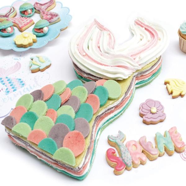 Eddingtons MERMAID TAIL CAKE MOULD & GIANT BUSCUIT CUTTER