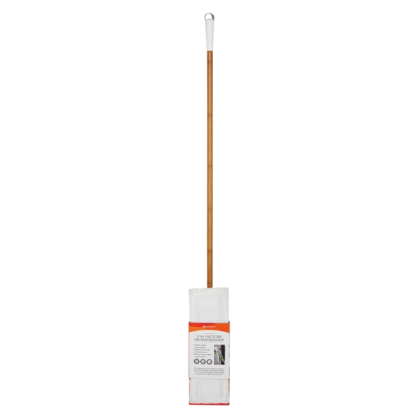 Eddingtons MIGHTY MOP 2 IN 1 WET DRY MICROFIBER MOP GRAY WHITE