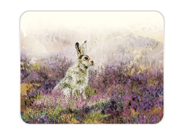eddingtons #NT MOUNTAIN HARE MED WORKTOP PROTECTOR(CL)