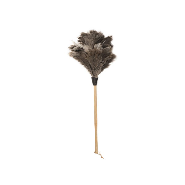 eddingtons OSTRICH FEATHER DUSTER BEECH HANDLE 45CM