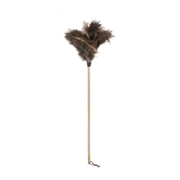 eddingtons OSTRICH FEATHER DUSTER BEECH HANDLE 74CM