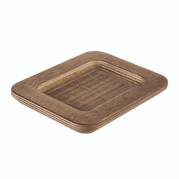 eddingtons RECTANGULAR WOOD UNDERLINER WALNUT STAIN 7.43"X5.93"